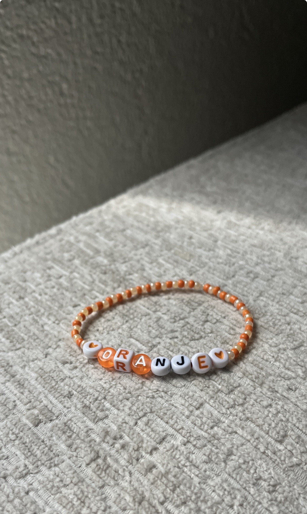 (🧡WK collectie⚽️) letterarmband “oranje”